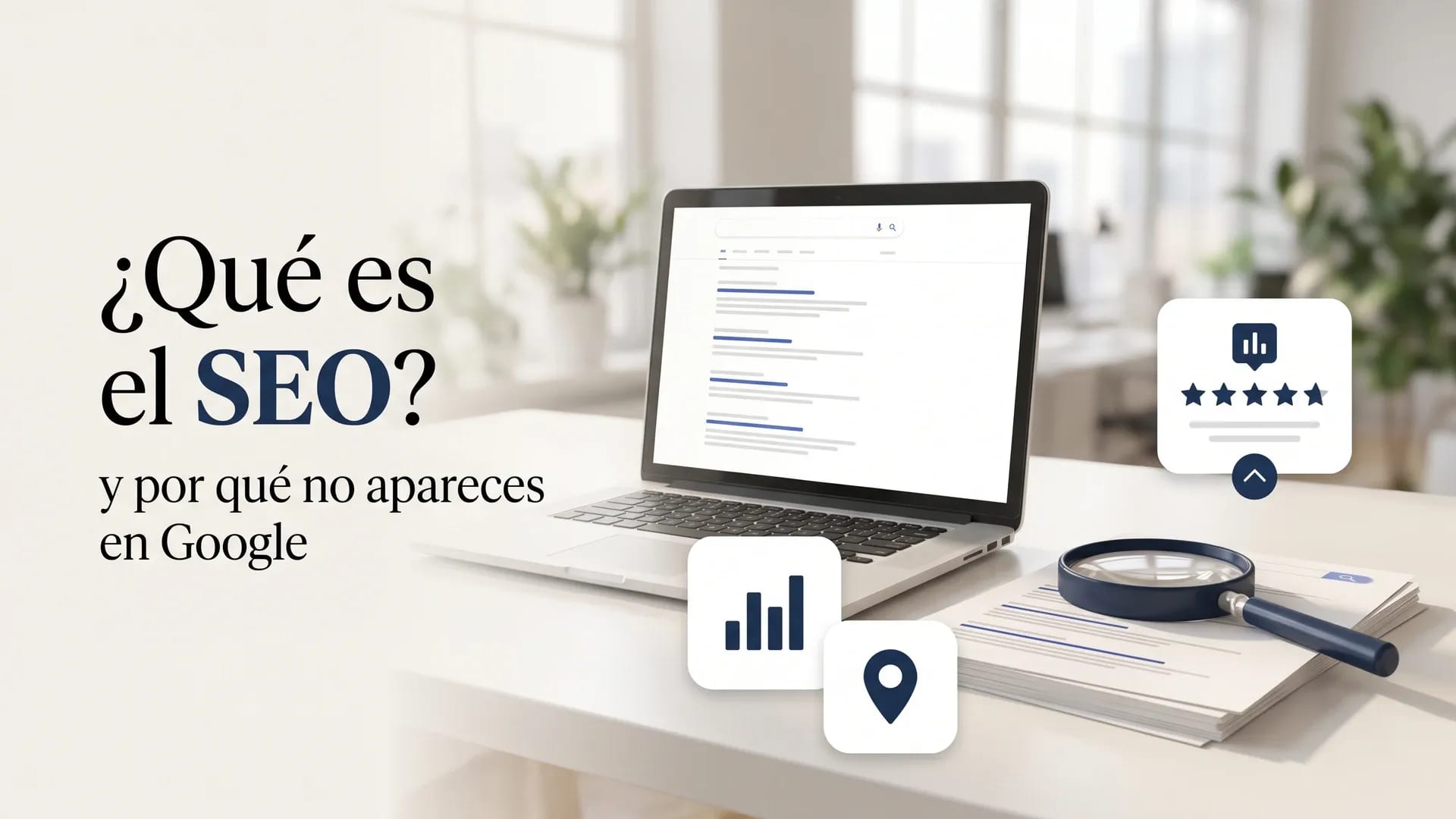Portada del artículo: ¿Qué es el SEO y por qué tu página no aparece en Google?